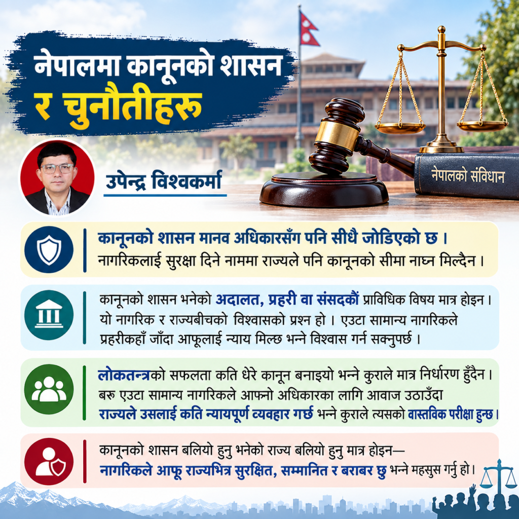 नेपालमा कानूनको शासन र चुनौतीहरू